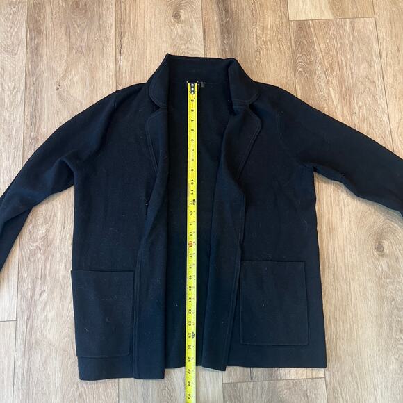 J.CREW Women's Open Front Cardigan Size M In Black - Picture 3 of 7